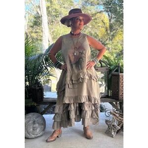 Jaded Gypsy Create Change Dress Overlay in Vintage Olive S/M or L/XL
